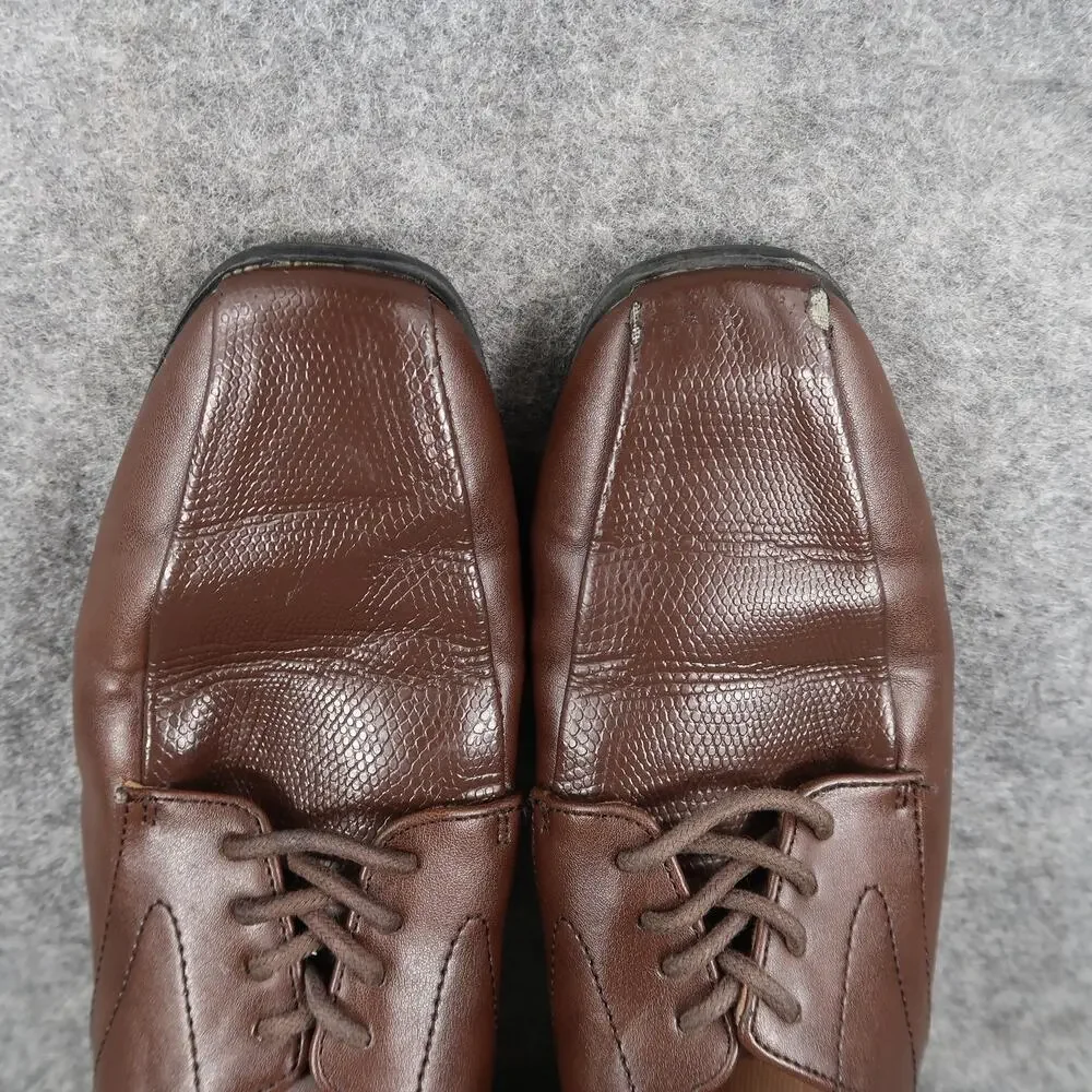 Smart Fit Kids Shoes 2 Derby Oxford Dress Formal Brown Lace Up Square Toe Boys